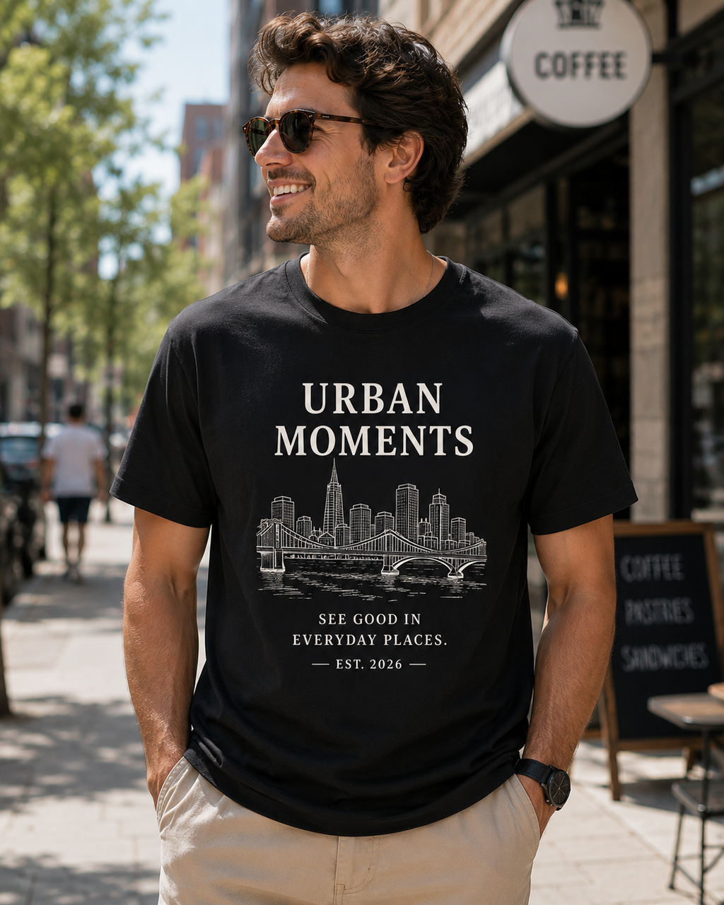 Urban Moments Graphic T-Shirt | Vintage City Skyline Unisex Tee | Modern Streetwear Shirt
