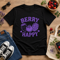 Berry Happy Vinyl T-Shirt | Cute Retro Fruit Aesthetic Tee