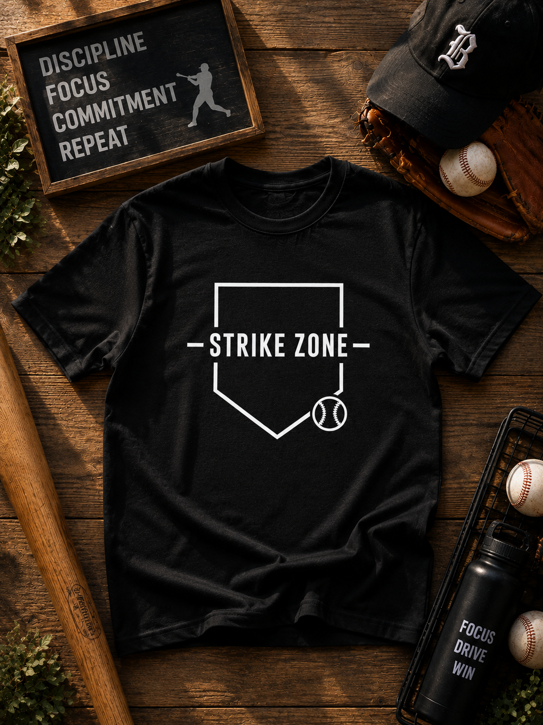 Strike Zone Baseball Vinyl T-Shirt