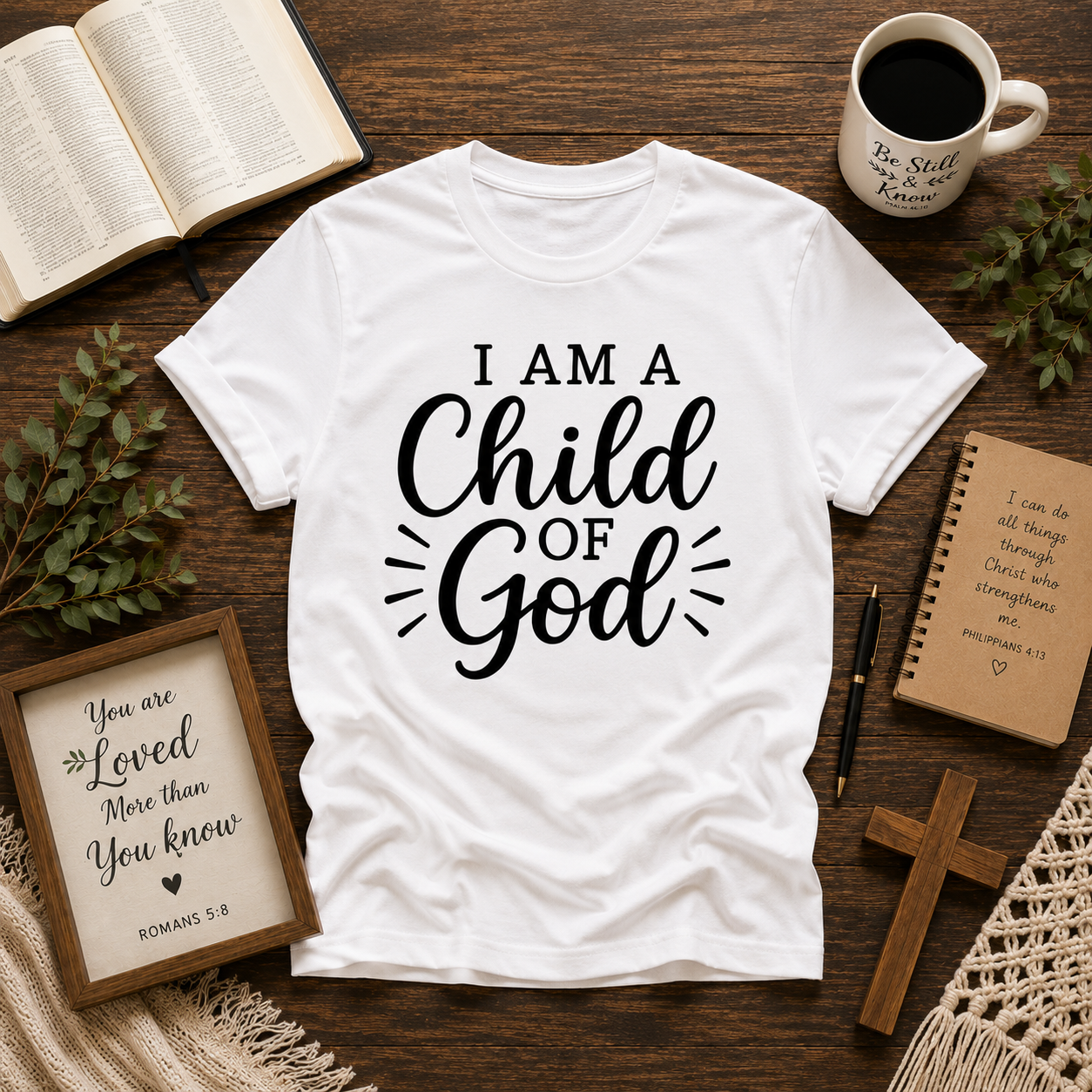 I Am A Child Of God Christian Faith Vinyl T-Shirt