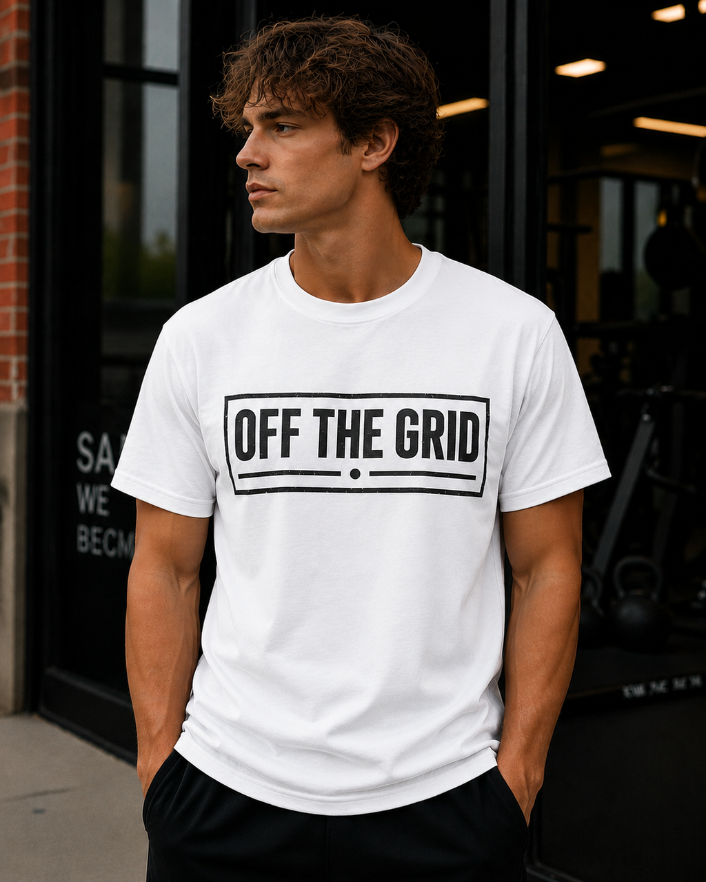Off The Grid Minimalist Vinyl T-Shirt