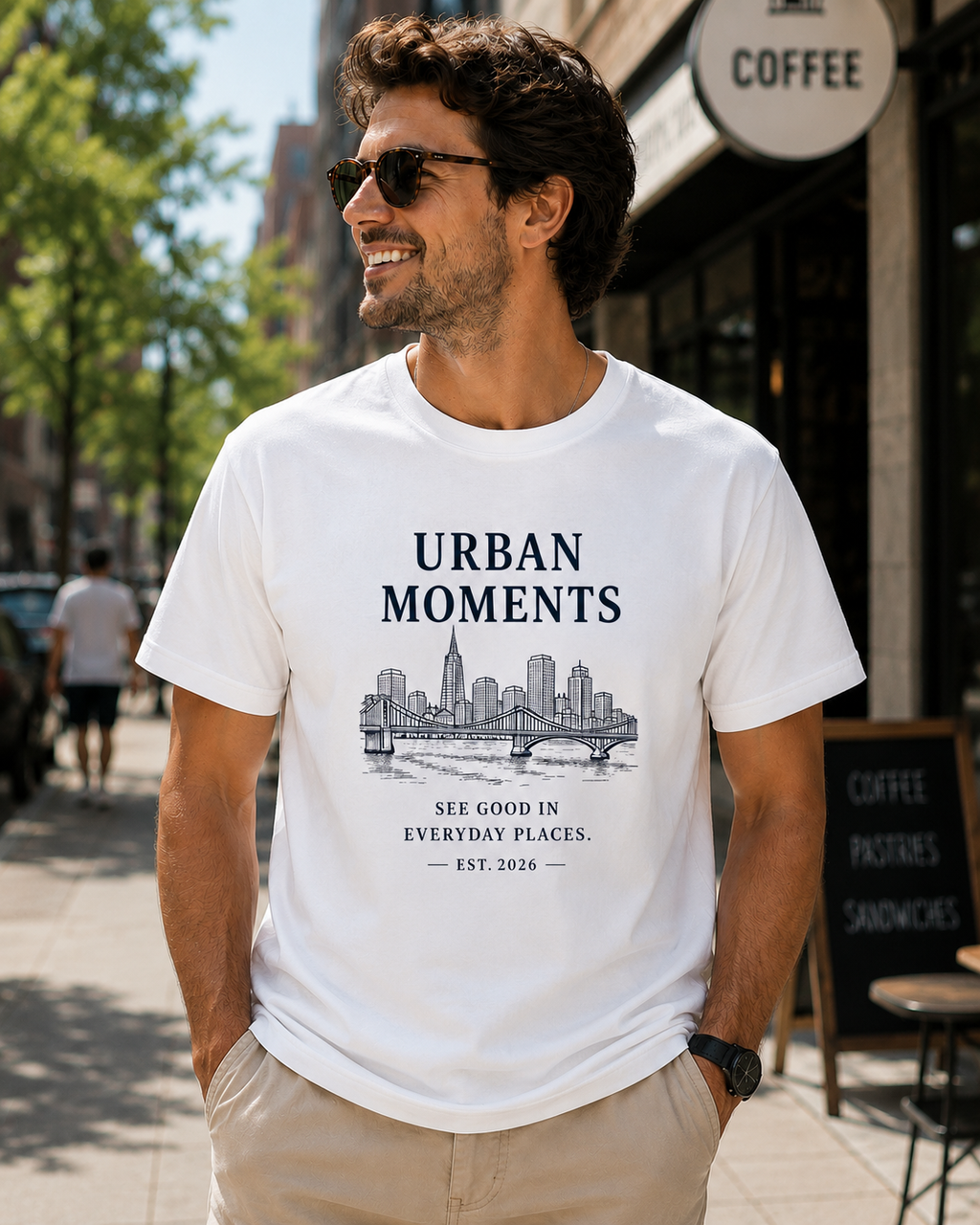 Urban Moments Graphic T-Shirt | Vintage City Skyline Unisex Tee | Modern Streetwear Shirt
