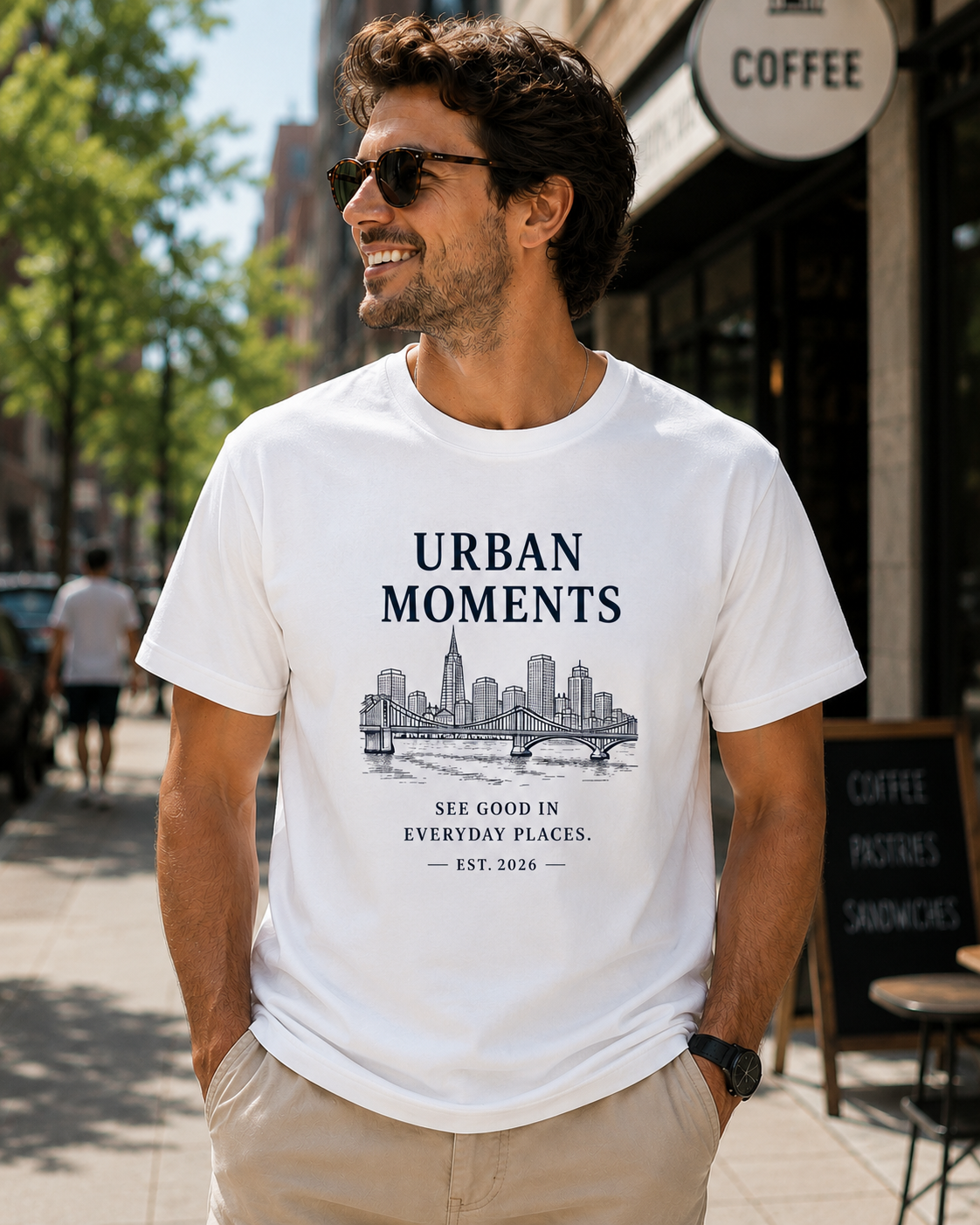 Urban Moments Graphic T-Shirt | Vintage City Skyline Unisex Tee | Modern Streetwear Shirt