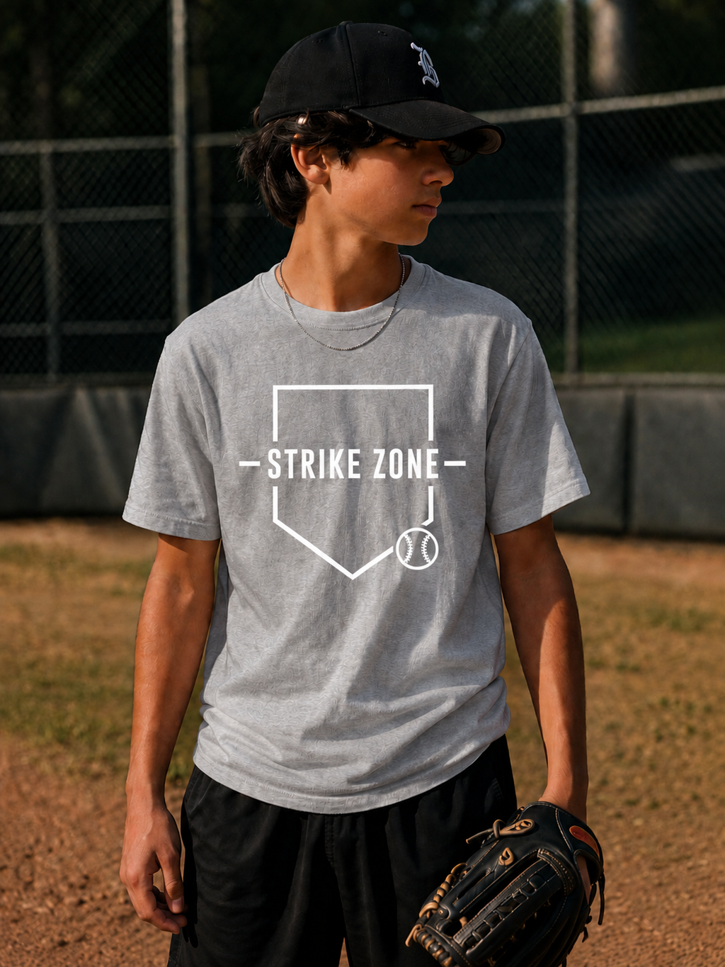 Strike Zone Baseball Vinyl T-Shirt