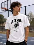 Legends Are Made Basketball Vinyl T-Shirt | Motivational Sports Tee